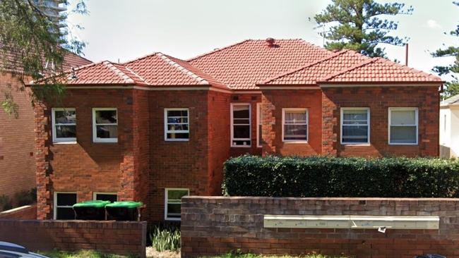 The block of units in Fairlight where Billy Ian Field was caught wearing a T-shirt he had stolen from the communal laundry room at the rear of the building. Picture: Google Maps