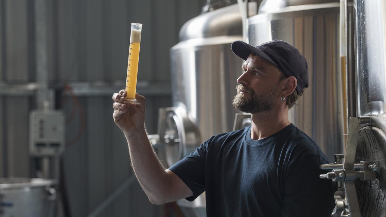 Tim Cabelka in the brewery. Picture: Zoe Phillips