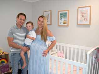 GROWING FAMILY: Mark, Noah and Chay Slattery are excited to welcome their fourth family member, despite the long and tough journey dealing with Twin to Twin Transfusion Syndrome. Picture: Lacee Froeschl