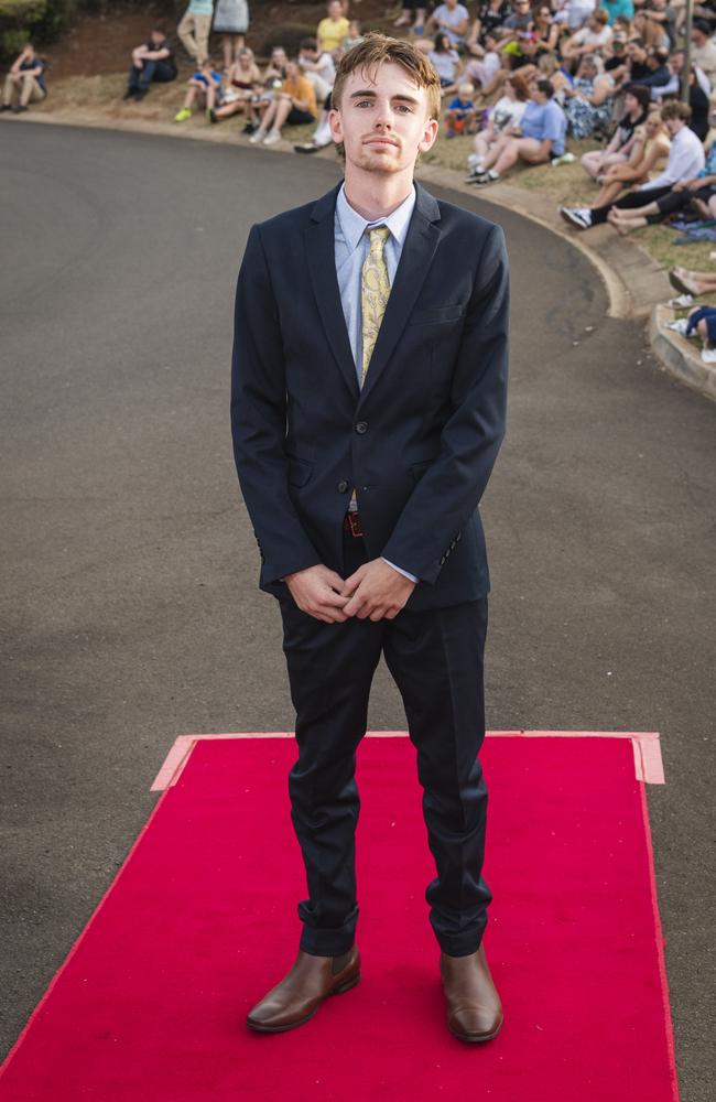 Cody Lamb at Harristown State High School formal at Highfields Cultural Centre, Friday, November 17, 2023. Picture: Kevin Farmer