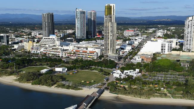 Aerial view of Southport on the Gold Coast. (AAP Image/Dave Hunt)