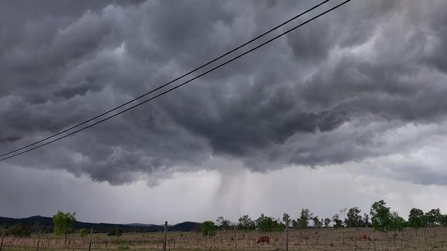 Storm clouds over Peaks Crossing this afternoon if you want – Pic: Tini Ivins