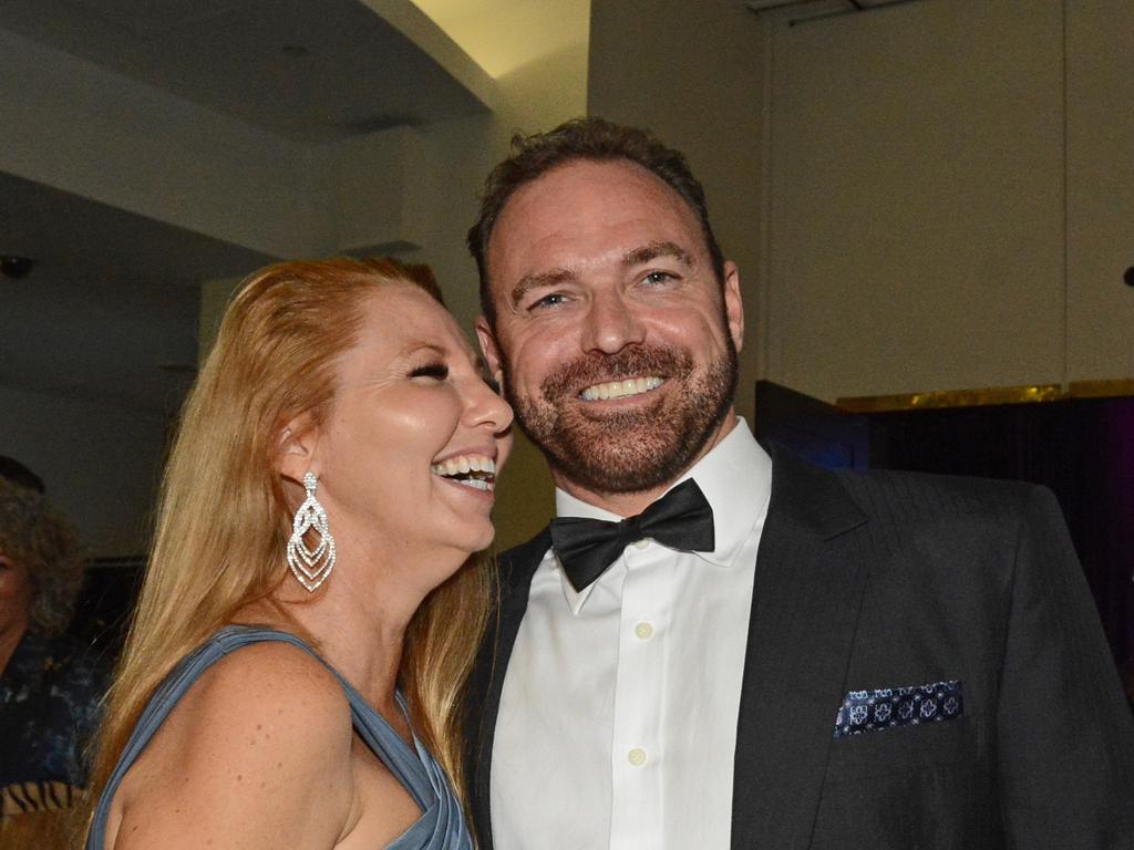 Rod James and Lara Kennedy at the Perry Cross 'Everything is Possible' Ball at The Star Gold Coast. Picture: Regina King