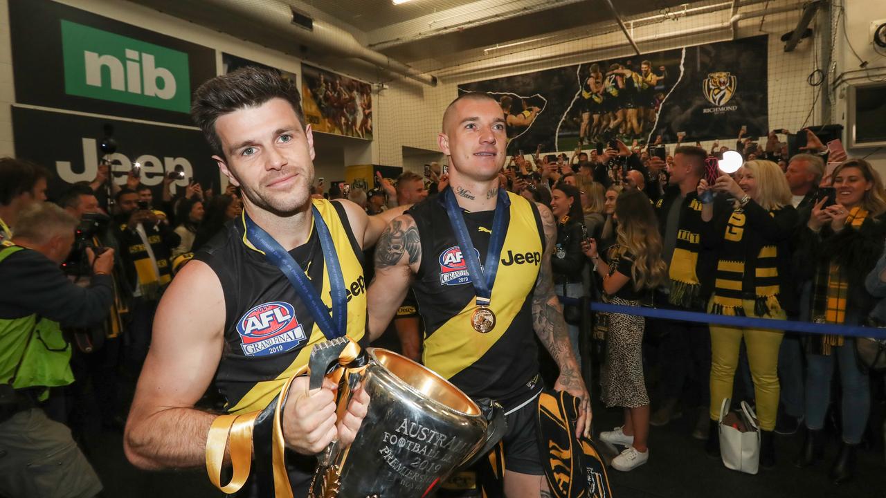 Trent Cotchin has weighed in on the COVID-19 pandemic. Picture: Alex Coppel.