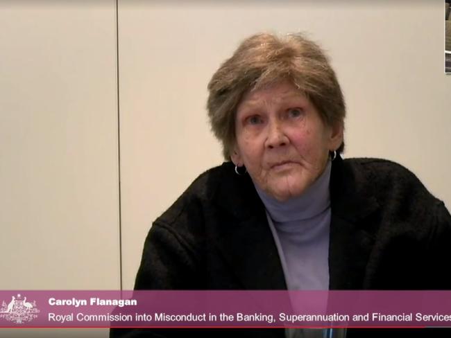 21-05-18 - witness Carolyn Flanagan at the financial services royal commission public hearing into financial advice continues in Melbourne.