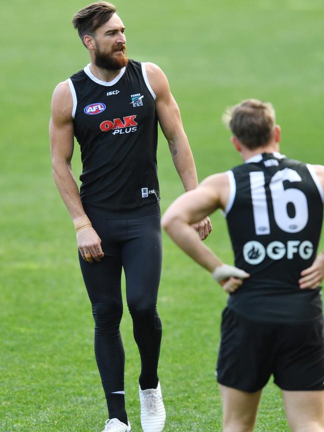 Charlie Dixon of the Power. Picture: AAP Image/David Mariuz