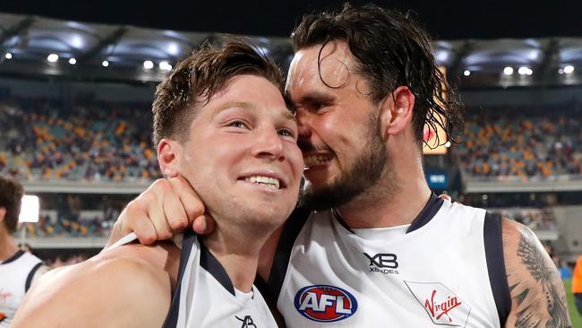 GWS will hope Toby Greene leaves the tribunal with a smile on his face on Tuesday. Picture: Michael Willson/AFL Photos via Getty Images.