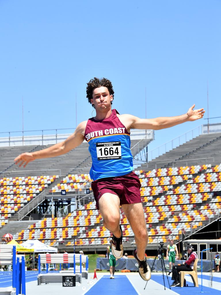 Queensland Representative School Sport track and field championships in Brisbane. Saturday October 12, 2024. Picture, John Gass