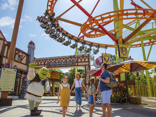 Dreamworld features thrill rides, family rides, and kids rides. Picture: Destination Gold Coast