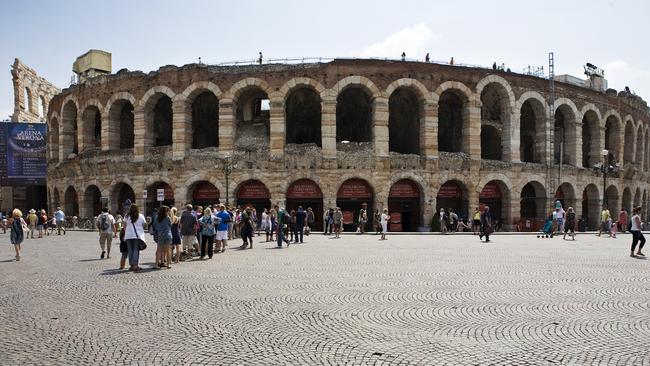 The Arena di Verona,built about 30AD and estimated to pre-date Rome’s Colosseum by four decades.