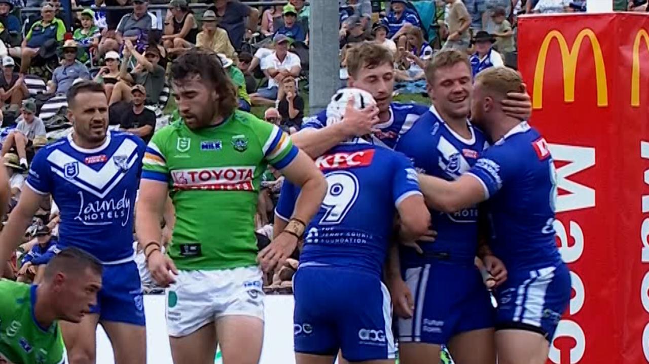 NRL trials 2023 Canberra Raiders vs CanterburyBankstown Bulldogs