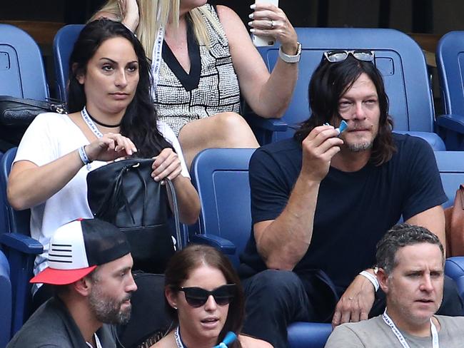 Norman Reedus attends the men’s semifinals at Arthur Ashe Stadium on day 12 of the 2016 US Open at USTA Billie Jean King National Tennis Center on September 9, 2016. Picture: Getty