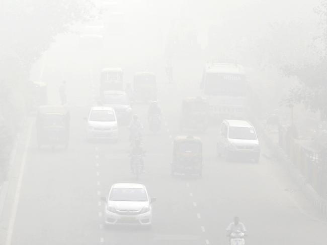 The Indian Medical Association said New Delhi was in the midst of a public health emergency over the shocking smog levels. Picture: Altaf Qadri/AP