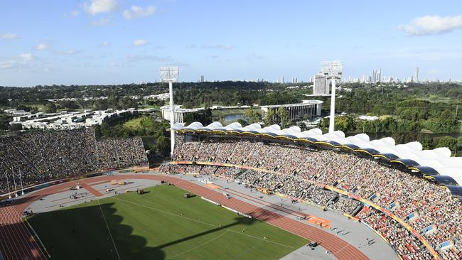 A general view of Carrara Stadium during Track &amp; Field Athletics on day 10 of the Gold Coast 2018 Commonwealth Games at Carrara Stadium on April 14, 2018 Picture: Jaimi Chisholm/Getty Images