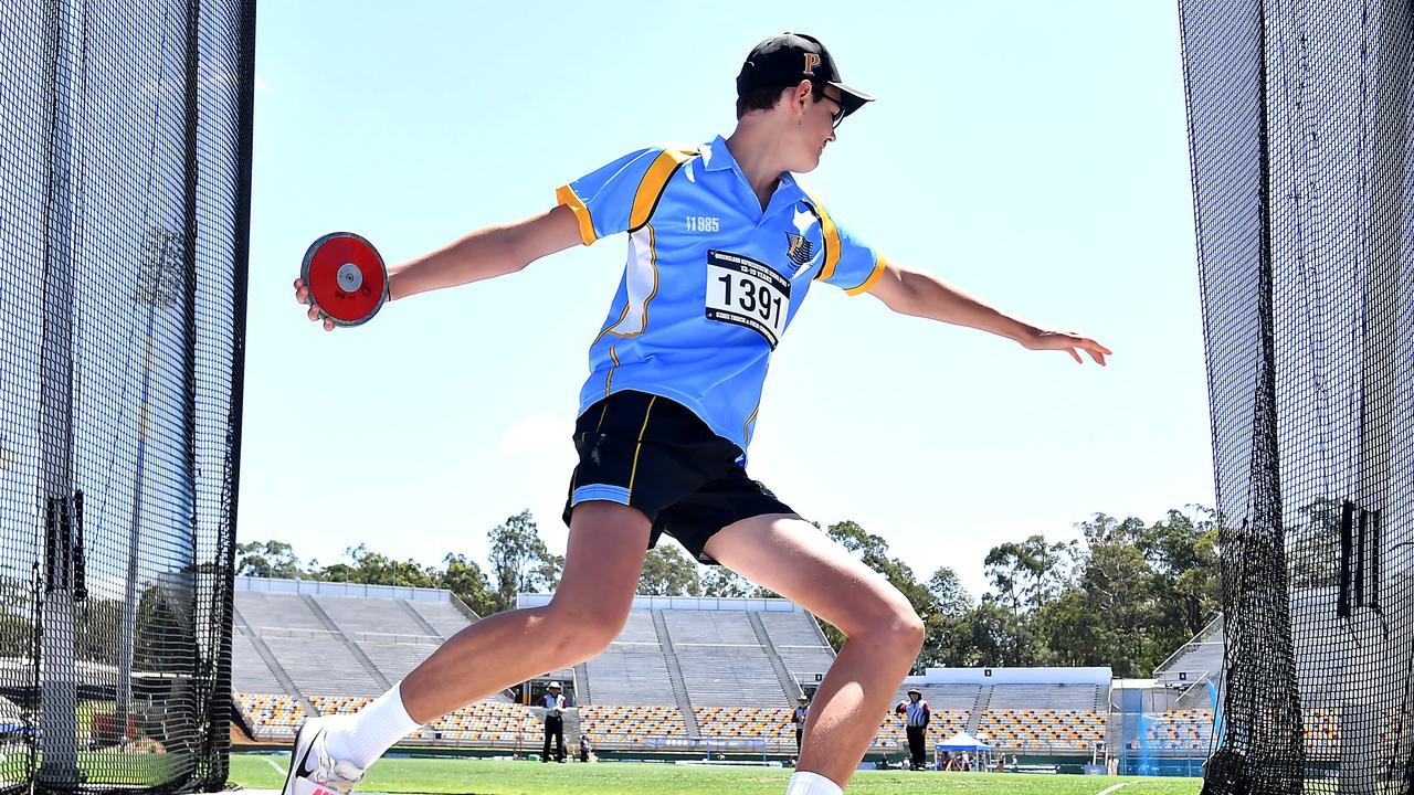 Queensland Representative School Sport track and field championships in Brisbane. Saturday October 12, 2024. Picture, John Gass
