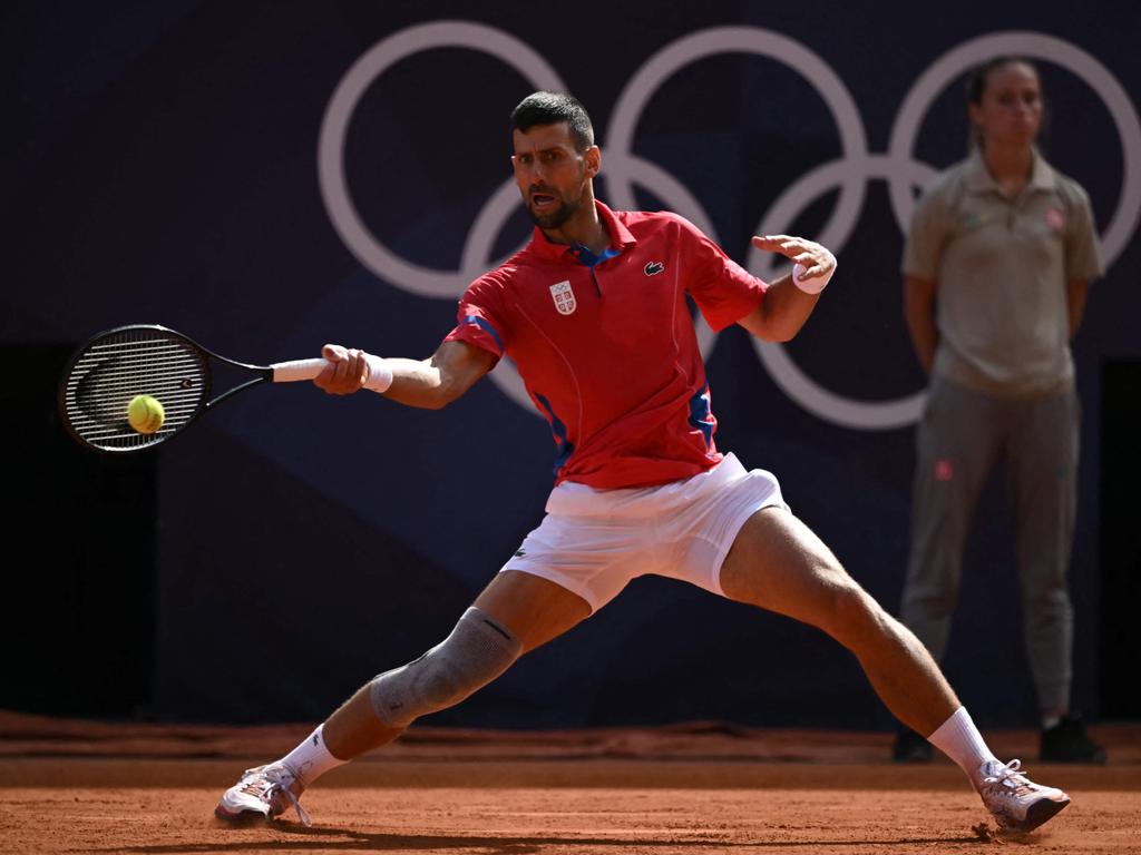 Tennis immortal Novak Djokovic has won the gold medal representing Serbia at the Olympic Games. Picture: Carl De Souza/AFP