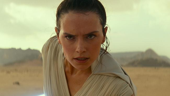 Daisy Ridley returns as Rey in the movie Star Wars: The Rise of Skywalker. Supplied by Disney.