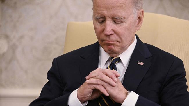 Joe Biden says he is confident about what is likely to be a gruelling election battle. Picture: AFP