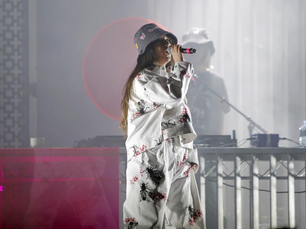 Mallrat plays at Dark Mofo's Night Mass at the Odeon Theatre. Picture: PATRICK GEE