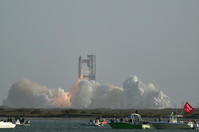 The world's biggest and most powerful launch vehicle blasted off from SpaceX's Starbase facility in Boca Chica, Texas