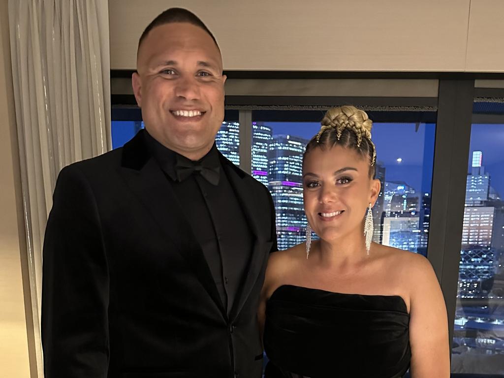 Alisha Parker-Elrez (right) with partner Yileen Buddy Gordon. Picture: Supplied