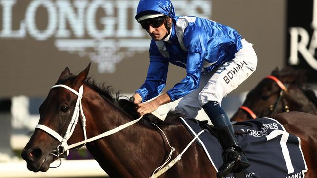 Hugh Bowman enjoyed the ride of lifetime on Winx during her record-breaking career. Picture: Getty Images