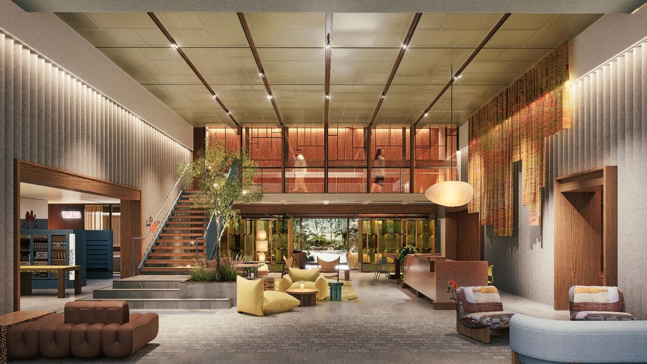 An artist’s impression of an interior of the proposed development in Fitzroy.