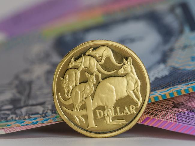 One Dollar Coin - Australian Currency, savings money notes generic