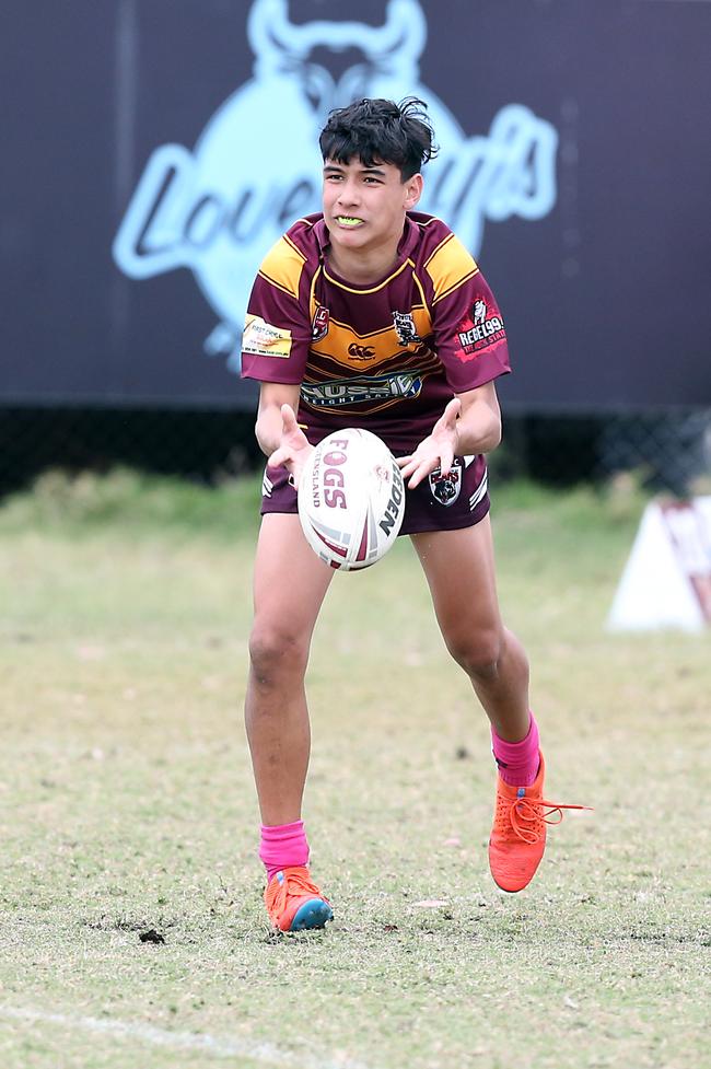 A Rugby League Gold Coast junior gala day at Burleigh Bears Junior Rugby League Club. Under 14s. 5 September 2021 Miami Picture by Richard Gosling