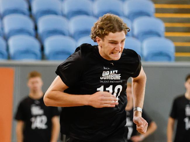 Taylor Goad is a unique player for his size. Picture: Dylan Burns/AFL Photos/Getty Images