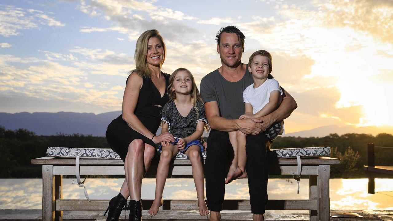 Bassingthwaighte and McGlinchey, both 47, share children Harper and Hendrix. Picture: Dylan Robinson