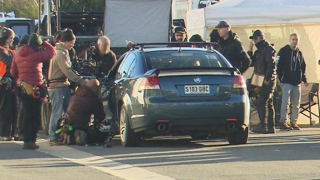 The Philippou brothers in action on their latest movie Bring Her Back. Picture: 7 NEWS