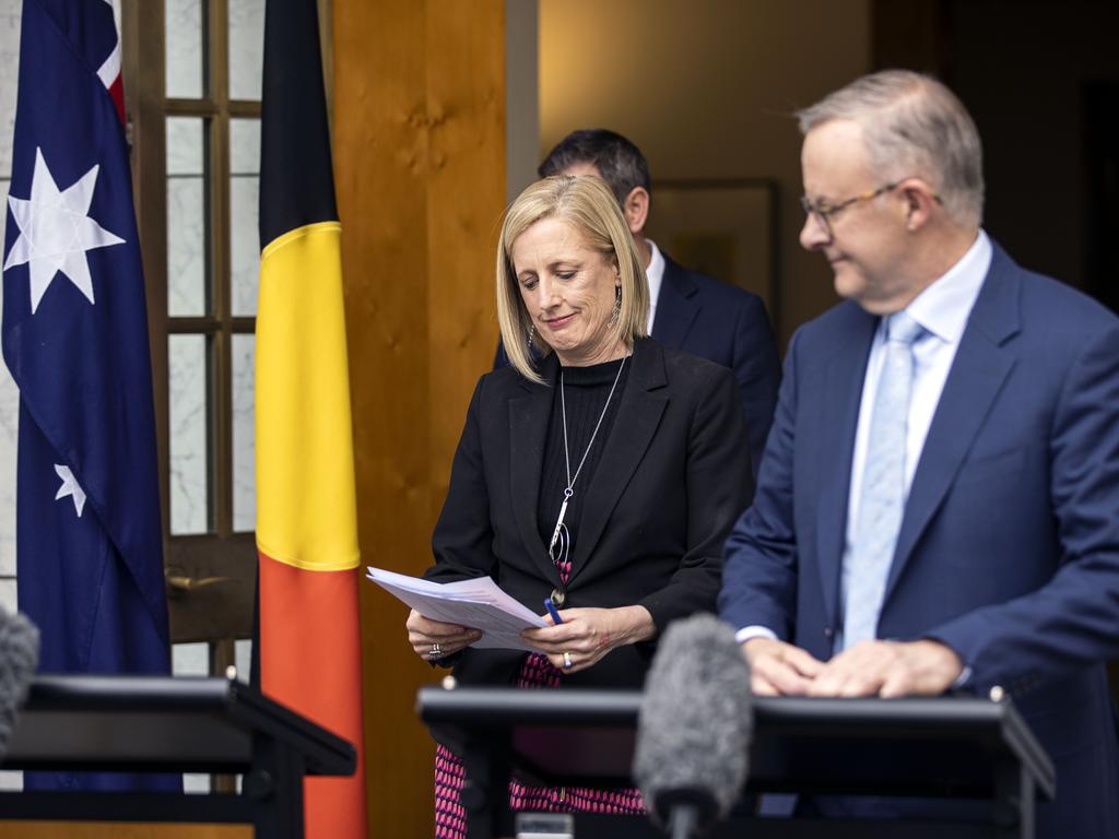 Finance Minister Katy Gallagher praised the summit for the work it did on increasing women’s equity. Picture: NCA NewsWire / Gary Ramage