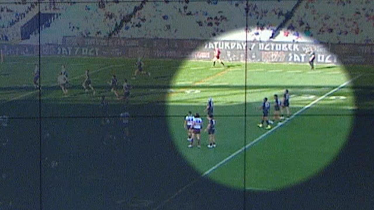 Bulldogs footage of players not chasing