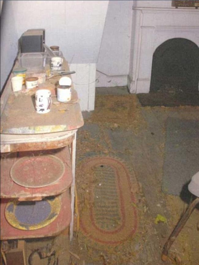 The makeshift kitchen had seen better days. Picture: NSW Coroner's Court