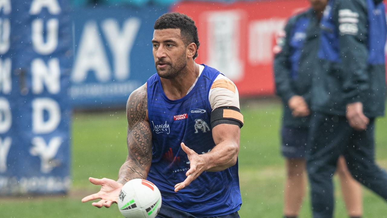 The Bulldogs have struggled up front this year, but they will be helped this weekend with Viliame Kikau expected to return form injury. Picture: Julian Andrews