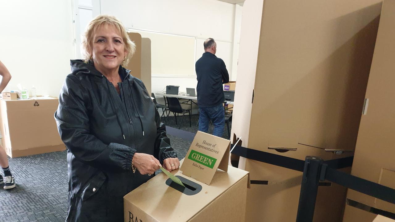 Capricornia incumbent Michelle Landry at James Lawrence Pavilion on May 21, 2022. Picture: Aden Stokes