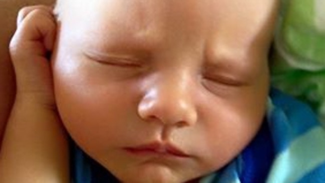 Whooping cough victim Riley Hughes, who died from whooping cough aged four weeks.