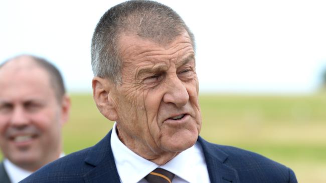 MELBOURNE, AUSTRALIA – NewsWire Photos NOVEMBER 26, 2020: Hawthorn President Jeff Kennett at the launch of the Hawthorn AFL club's new facilities at Dingley Village in Melbourne's outer southeast. Picture: NCA NewsWire / Andrew Henshaw