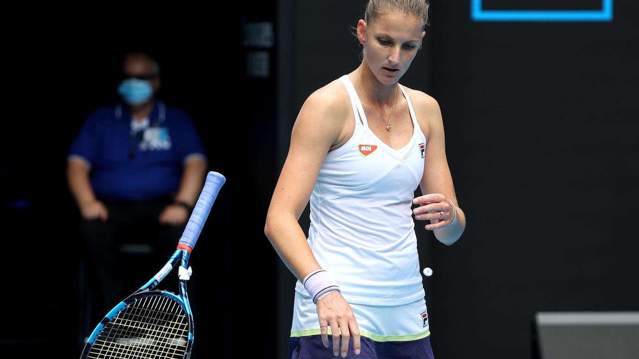 Karolina Pliskova is disappointed to be out of next month’s Australian Open. Picture: AFP