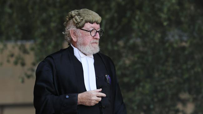 QC Robert Richter arrives at day 3 of the Sue Neill-Fraser appeal hearing at the Supreme Court of Tasmania. Picture: Zak Simmonds