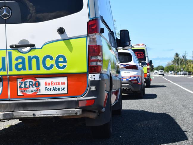 Queensland Fire and Emergency Services, police and ambulance crews were at the scene of a house fire at Gable St, East Mackay on Friday April 17. Photo: Zizi Averill. Generic