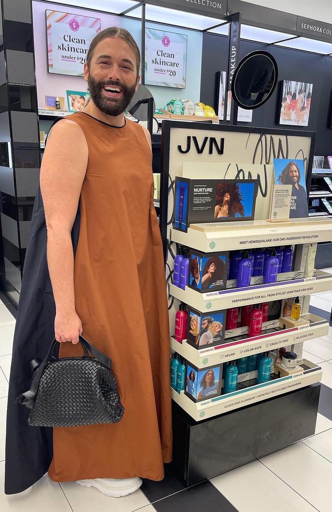 Queer Eye star Jonathan Van Ness has launched JVN Hair in Australia. Picture: Supplied/JVN Hair