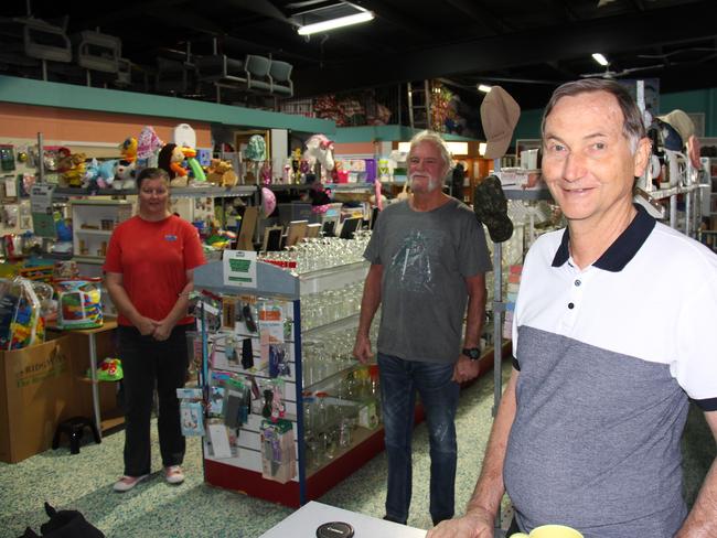 L to R : Rae Wisnewski, Casey Jobben and Lyall Muller of the hOPe Shop Gladstone are all about providing for and connecting people in the community.