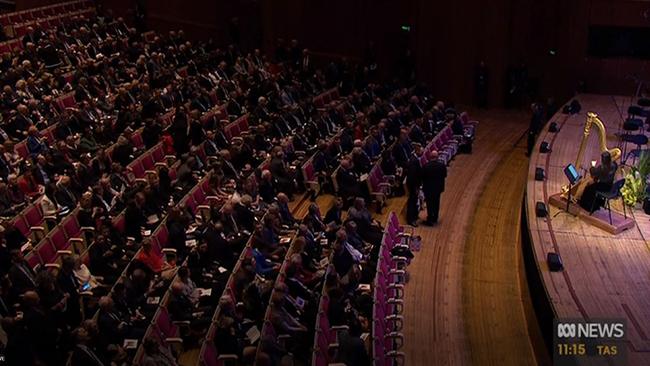 The concert hall of the Sydney Opera House.