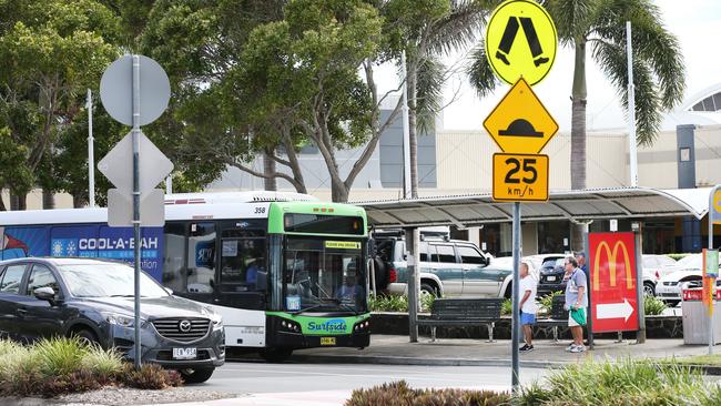 Tweed Mall bus stop.