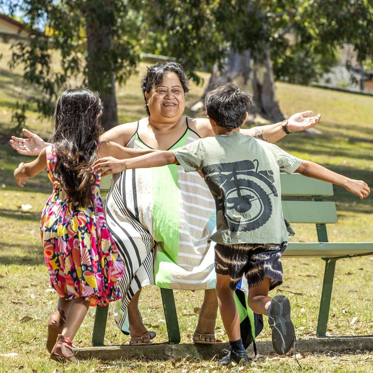 Grandmother Vanessa Mikaere is one of many who have been supported by The Smith Family. Picture: Richard Walker