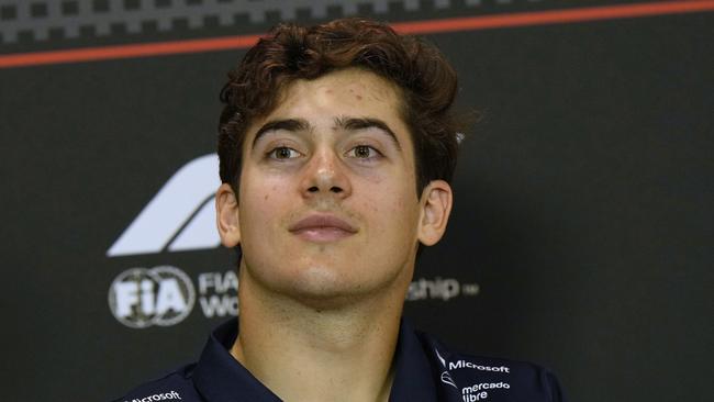 Alpine driver Franco Colapinto of Argentina. (AP Photo/Luca Bruno)