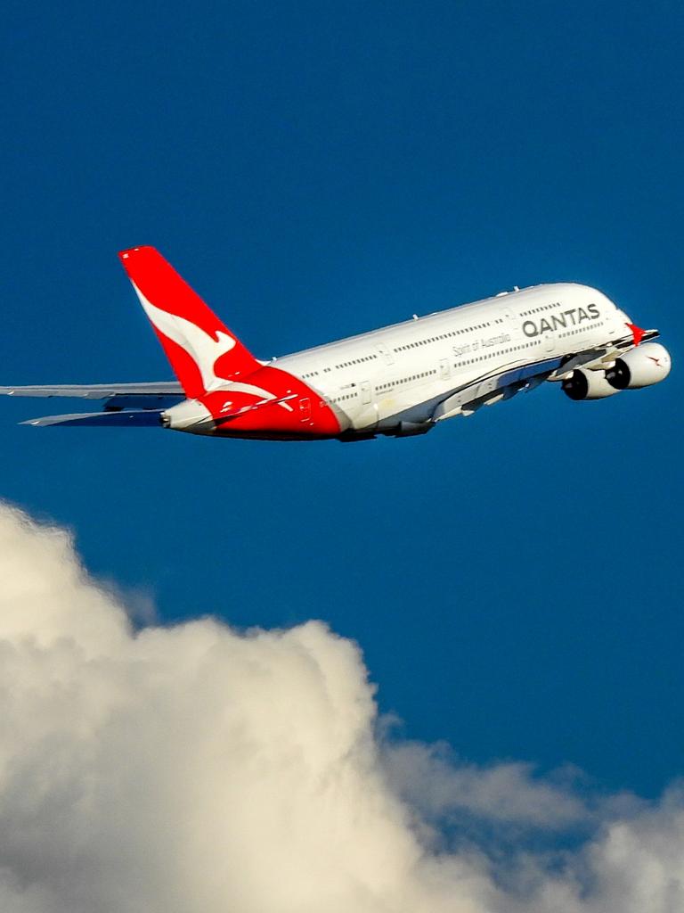 A double-decker “superjumbo” A380.