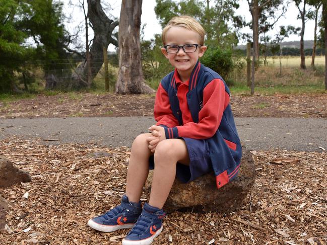 Anakie Primary School’s only prep Kade Watts. Picture: Supplied